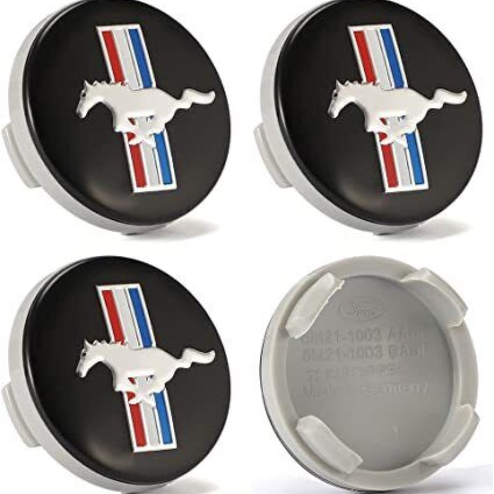 4 Ford Mustang 54mm OEM Running Horse Pony Cobra Shelby Wheel Rim Center…